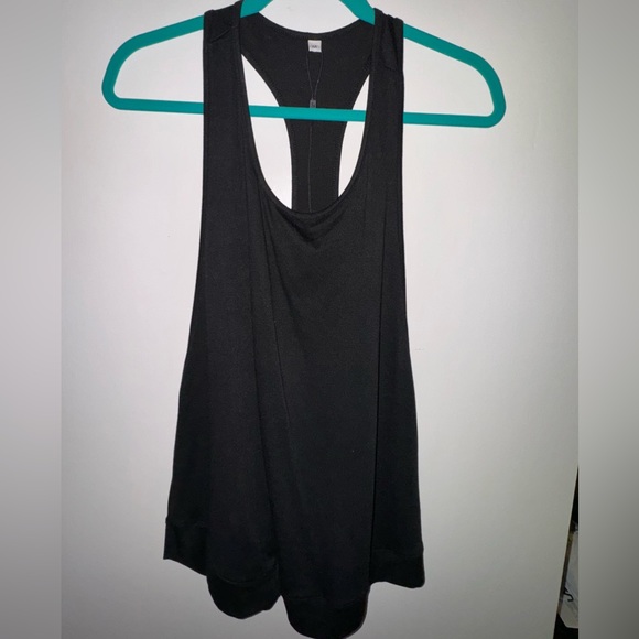 2/$10 Lulus Oversized Racerback Halter black, loose fitting tunic length size S - Picture 3 of 4